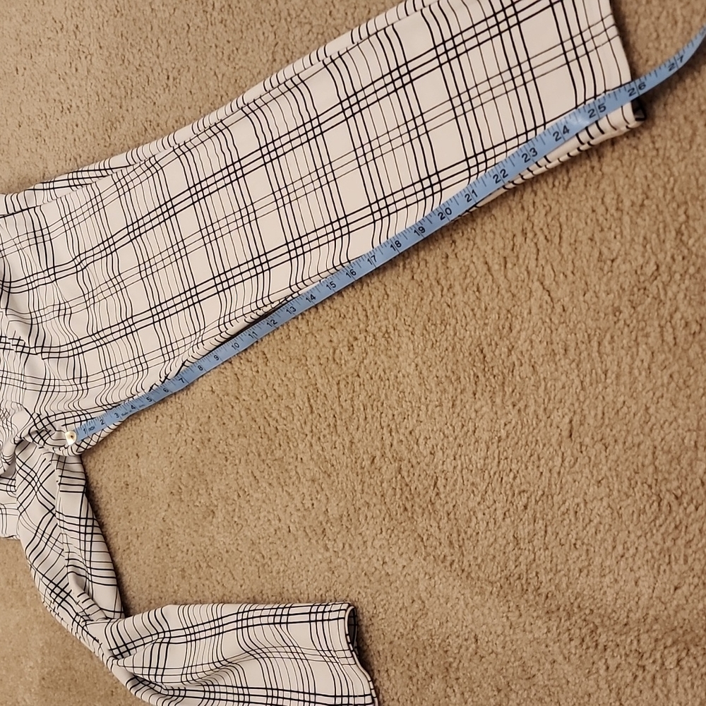 Utopia by Hue Legging High Tise Skimmer Window Pane Plaid size Large - Picture 11 of 11